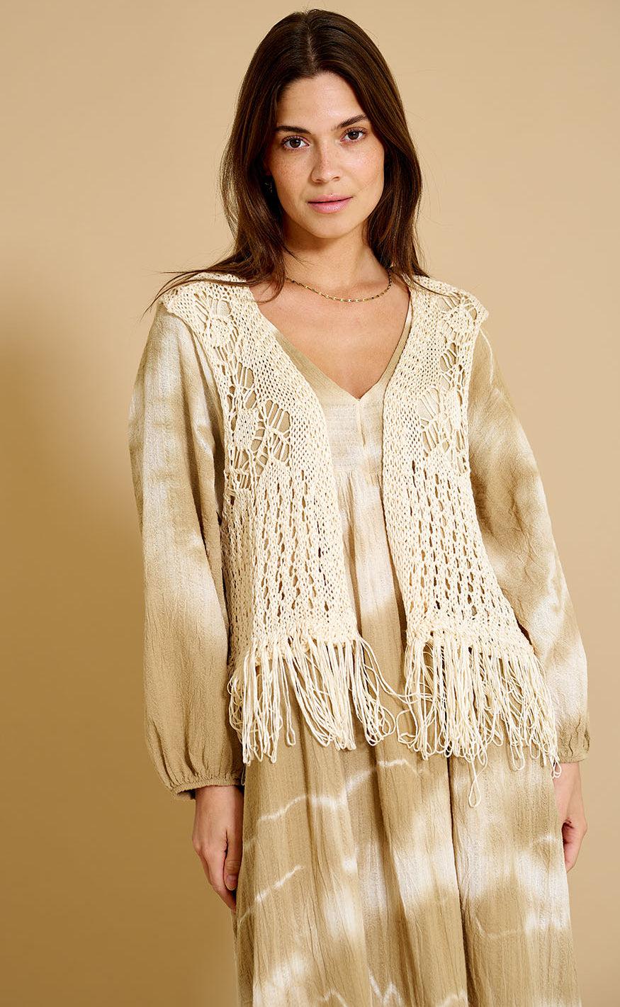 Marta Du Chateau Vest - 473 - Plain Beige