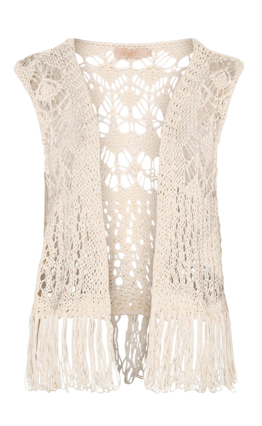Marta Du Chateau Vest - 473 - Plain Beige