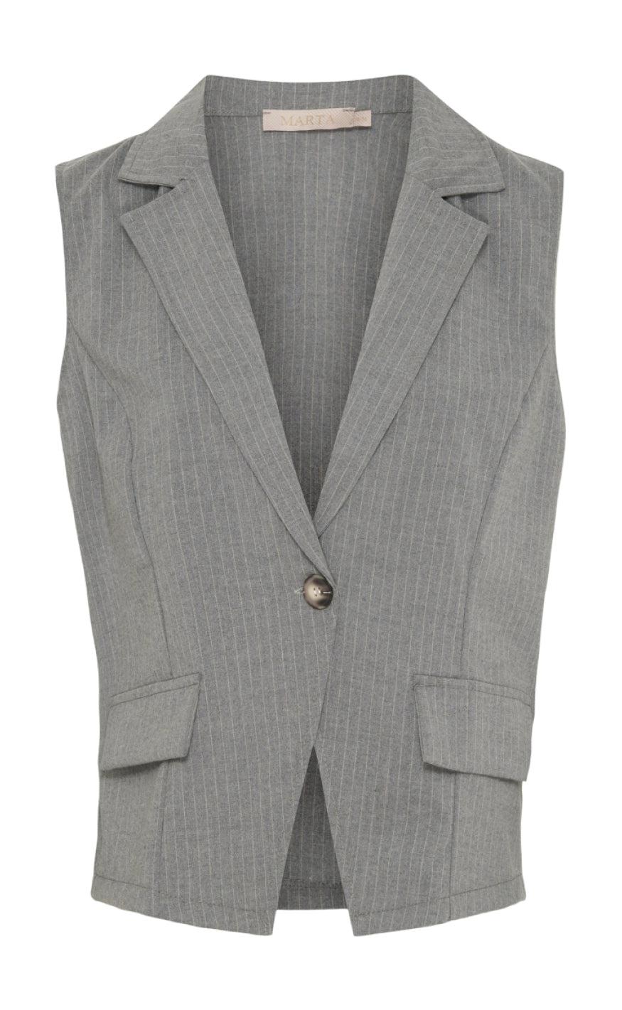 Marta Du Chateau Vest - 6541 Filippa - Grey