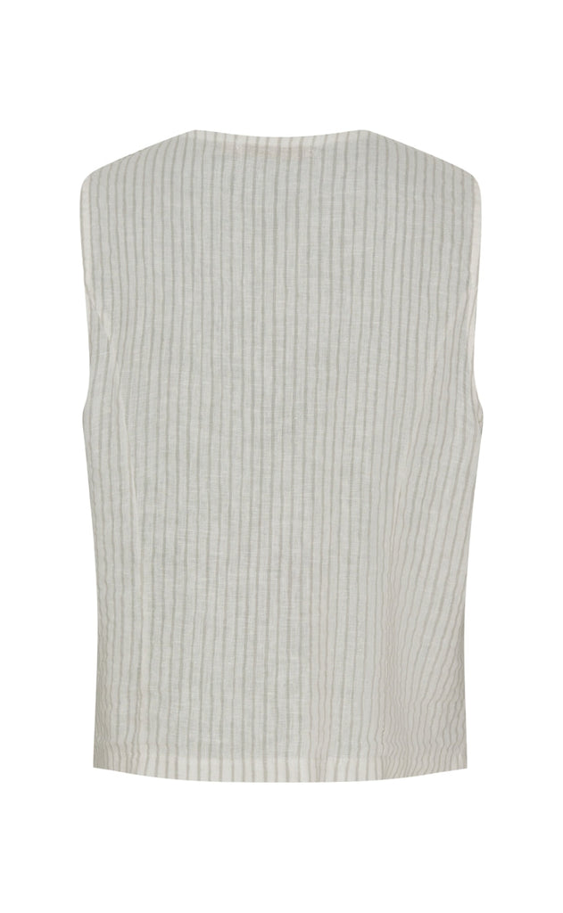 Marta Du Chateau Vest - 86331/LV Edel - Stripe Grey