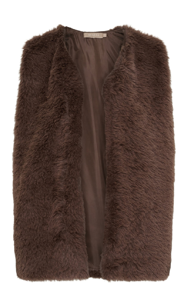 Marta Du Chateau Vest - Arlette - Marrone