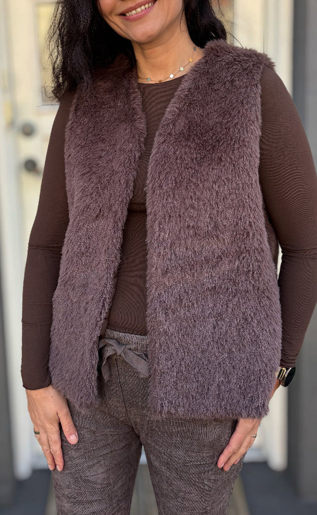 Marta Du Chateau Vest - Arlette - Marrone