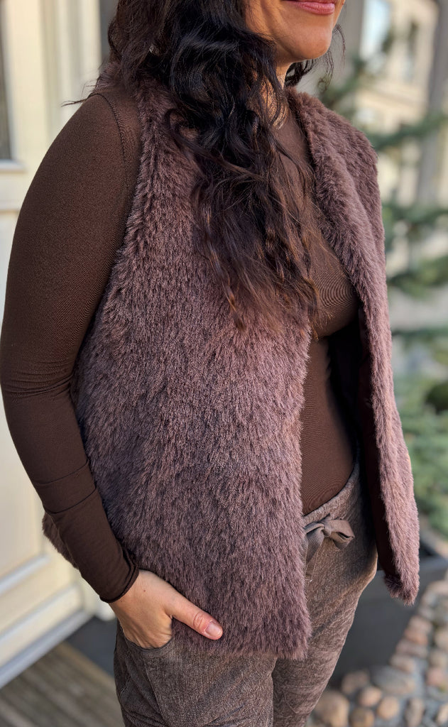 Marta Du Chateau Vest - Arlette - Marrone