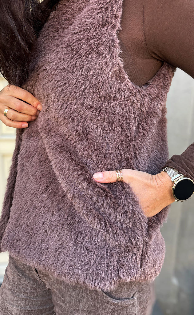 Marta Du Chateau Vest - Arlette - Marrone