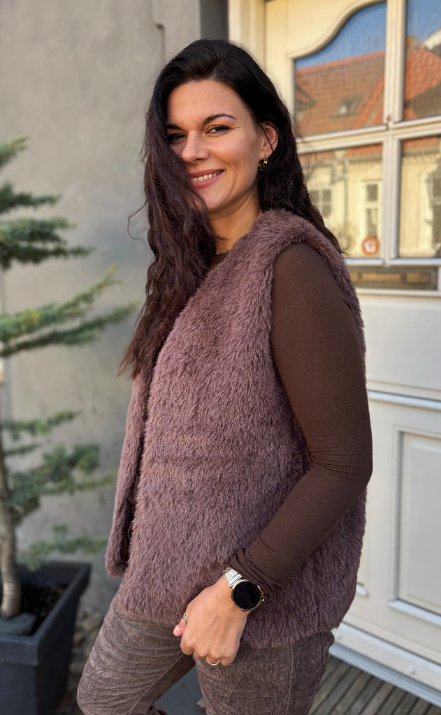 Marta Du Chateau Vest - Arlette - Marrone