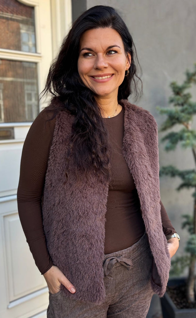 Marta Du Chateau Vest - Arlette - Marrone