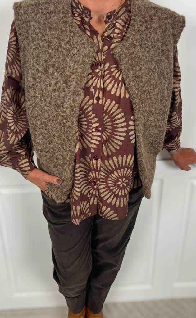 Marta Du Chateau Vest - Capella - Camello5