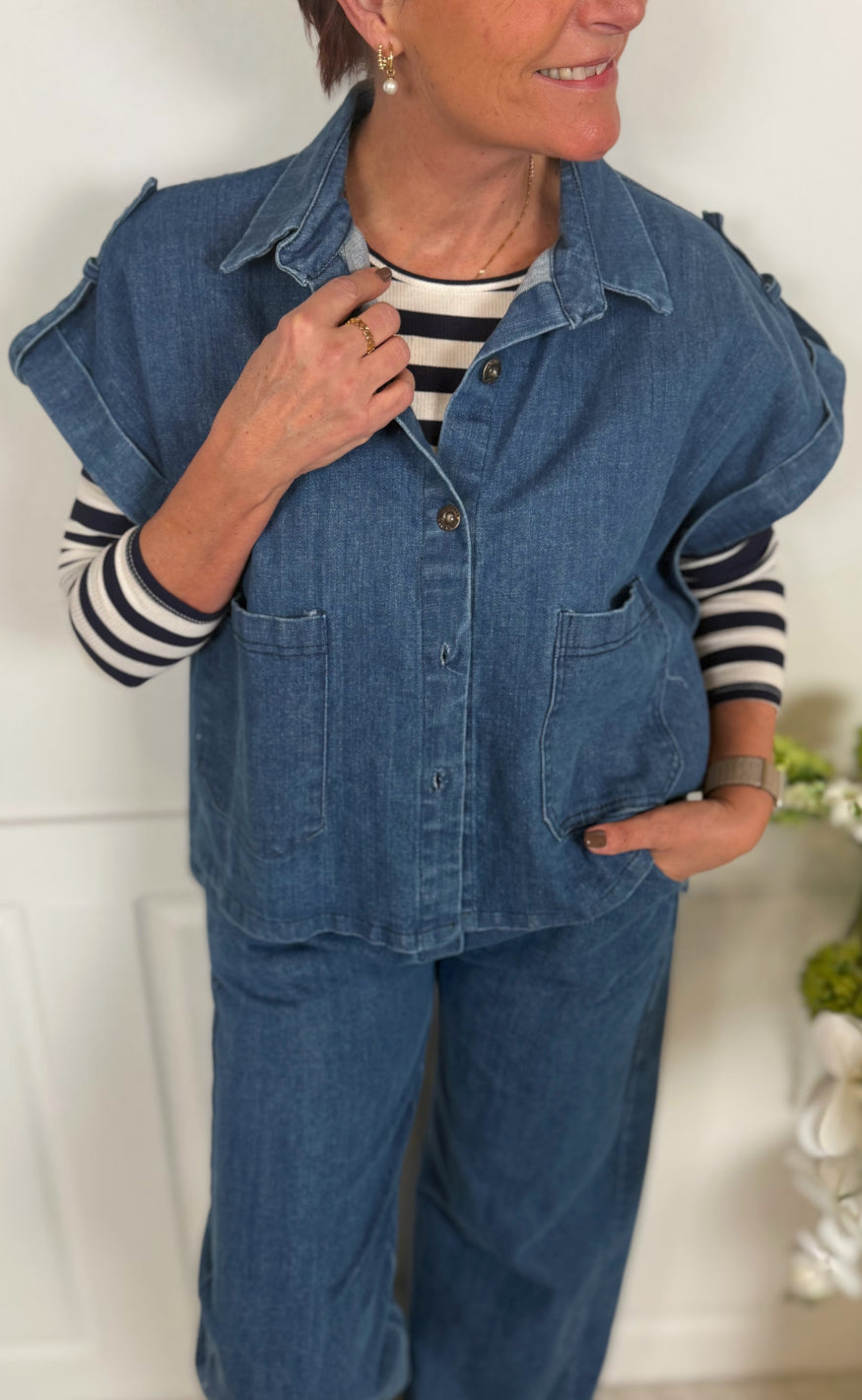 Marta Du Chateau Vest - Carola - Medium Blue
