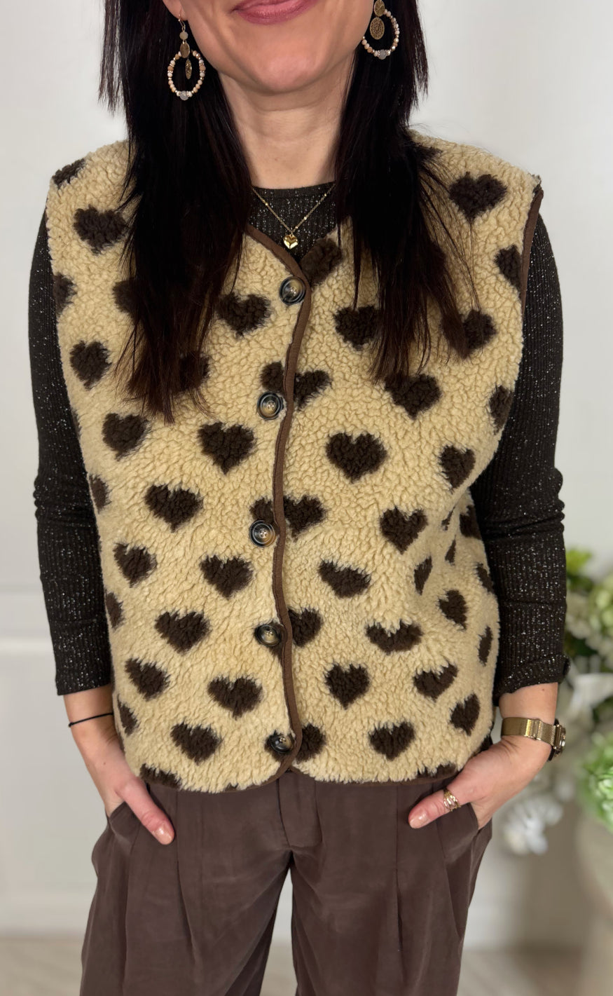 Marta Du Chateau Vest - Dahlia - Camello/Moro