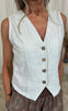 Marta Du Chateau Vest - Edel - Stripe Grey