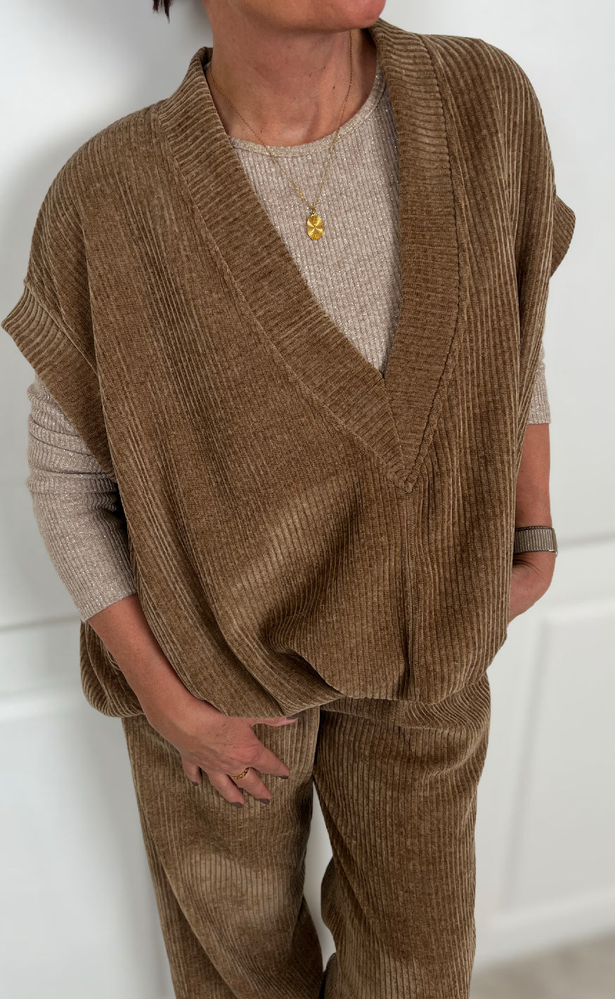 Marta Du Chateau Vest - Isla - Camel
