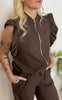 Marta Du Chateau Vest - Jannie - Coffee
