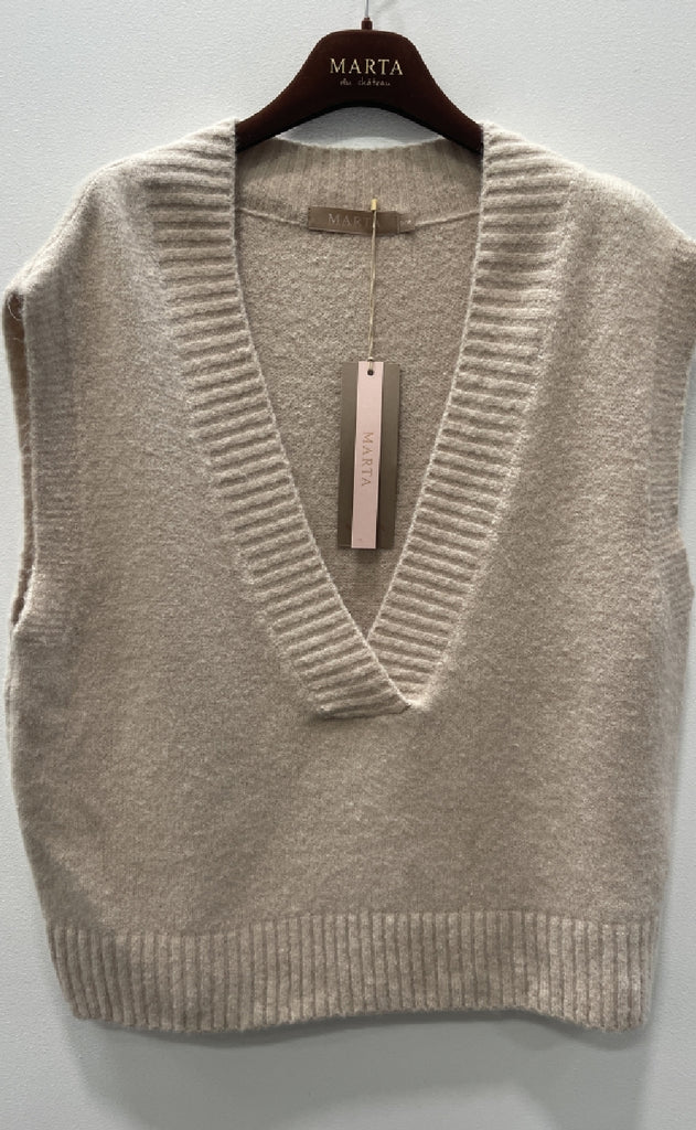 Marta Du Chateau Vest - Lila - Beige