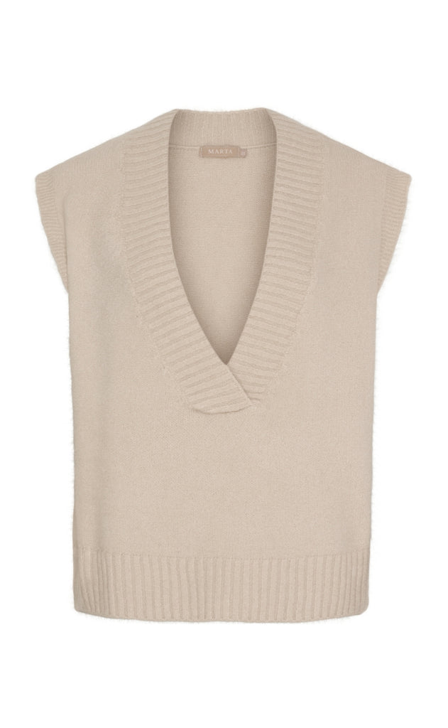 Marta Du Chateau Vest - Lila - Beige