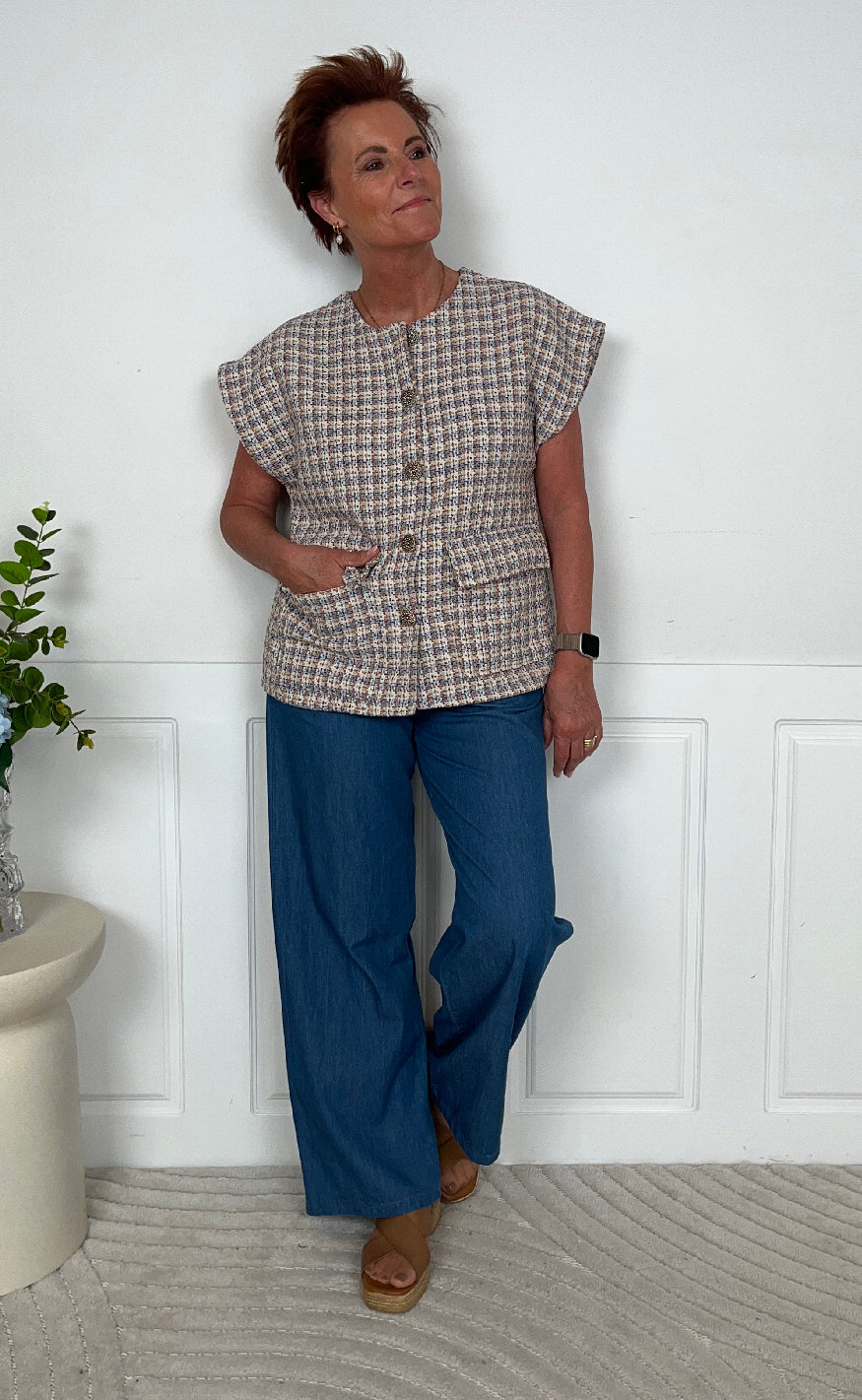 Marta Du Chateau Vest - Loretta - Blue