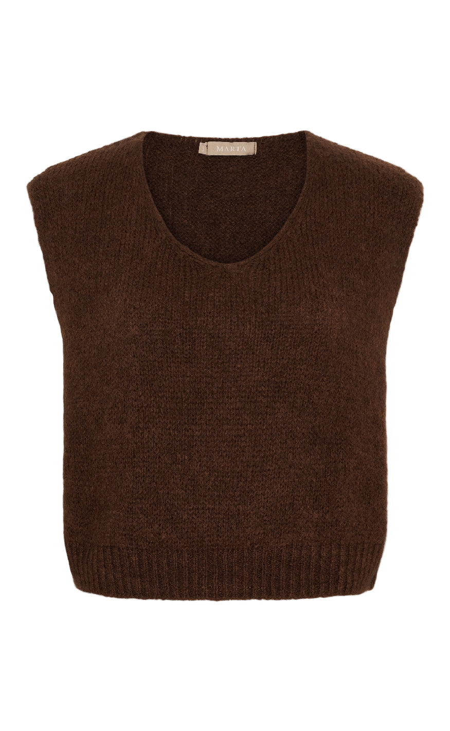 Marta Du Chateau Vest - Marlene - Chocolate