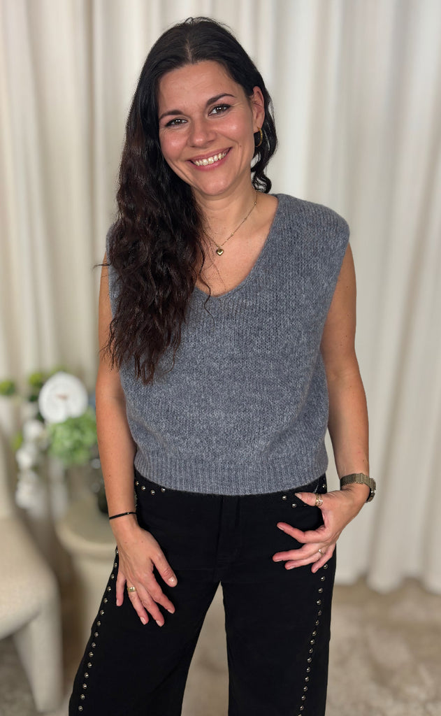 Marta Du Chateau Vest - Marlene - Grey