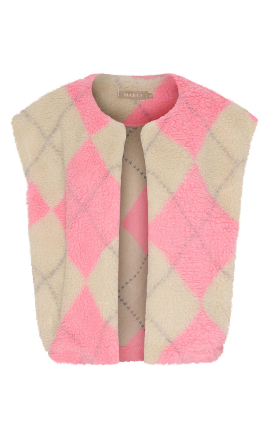 Marta Du Chateau Vest - Pam - Beige/Rose