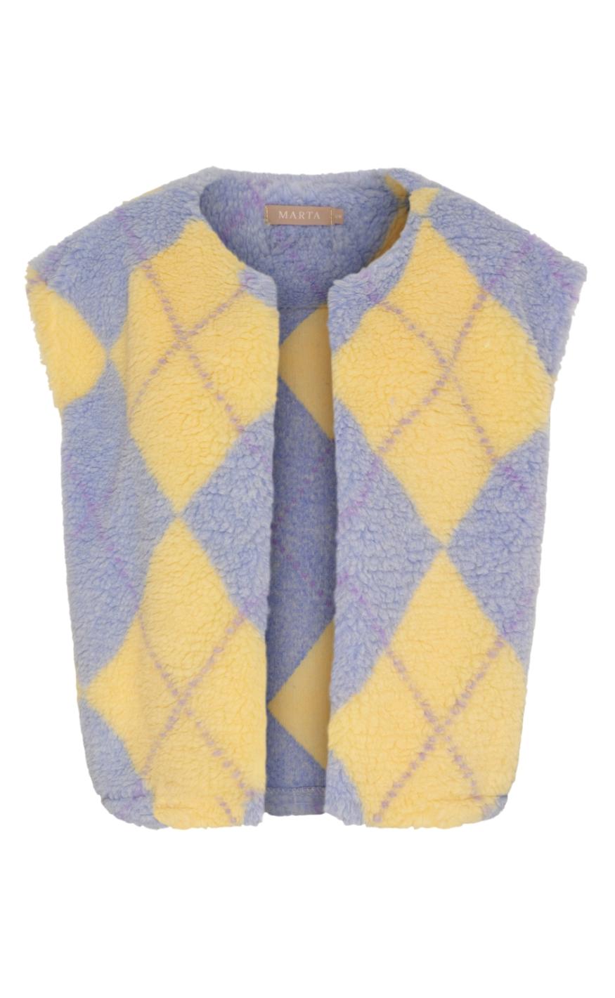 Marta Du Chateau Vest - Pam - Blue/Yellow