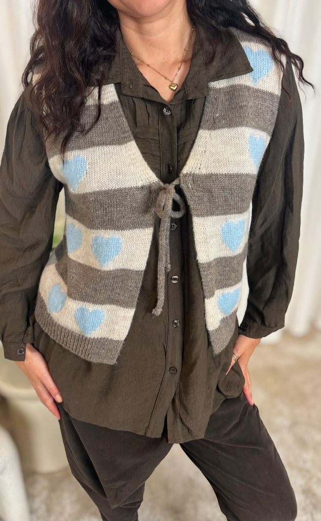 Marta Du Chateau Vest - Phoenix Knit - Celeste