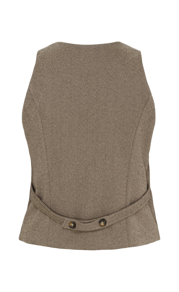 Marta Du Chateau Vest - Rainey - Brown
