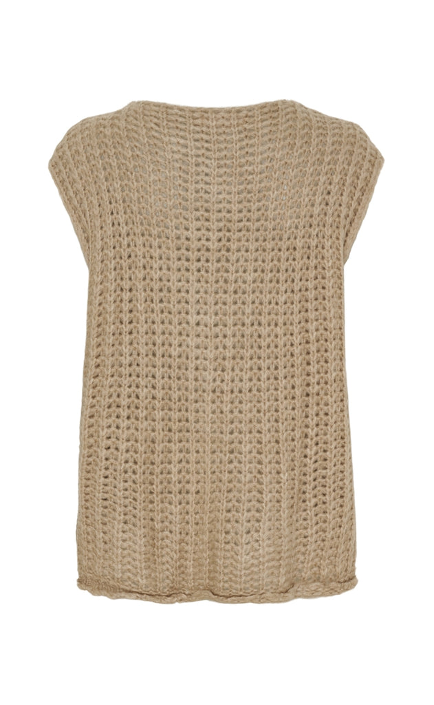 Marta Du Chateau Vest - Ruby - Beige