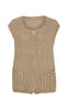 Marta Du Chateau Vest - Ruby - Beige