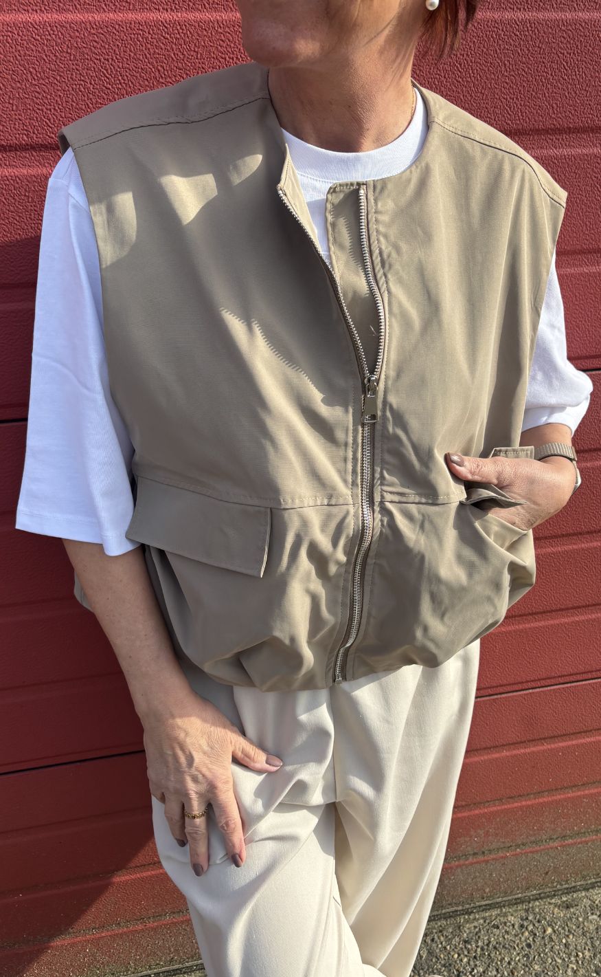 Marta Du Chateau Vest - Tanja - Dark Beige
