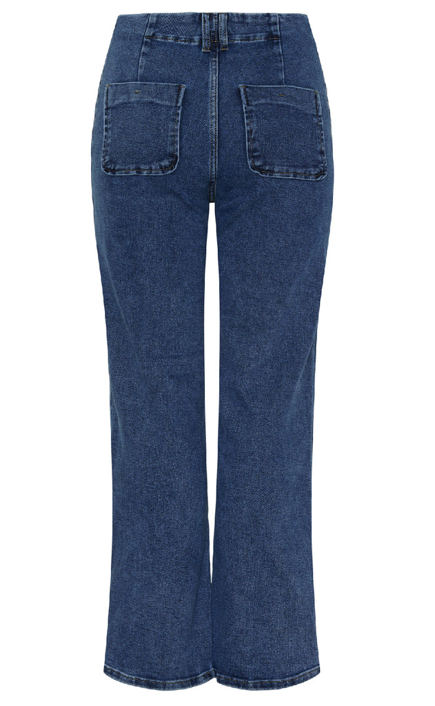 Marta Du Chateu Bukser - Elvira - Blue Denim