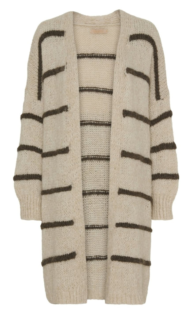 Marta du Chateau Cardigan - Simone Knit - Beige/Fango