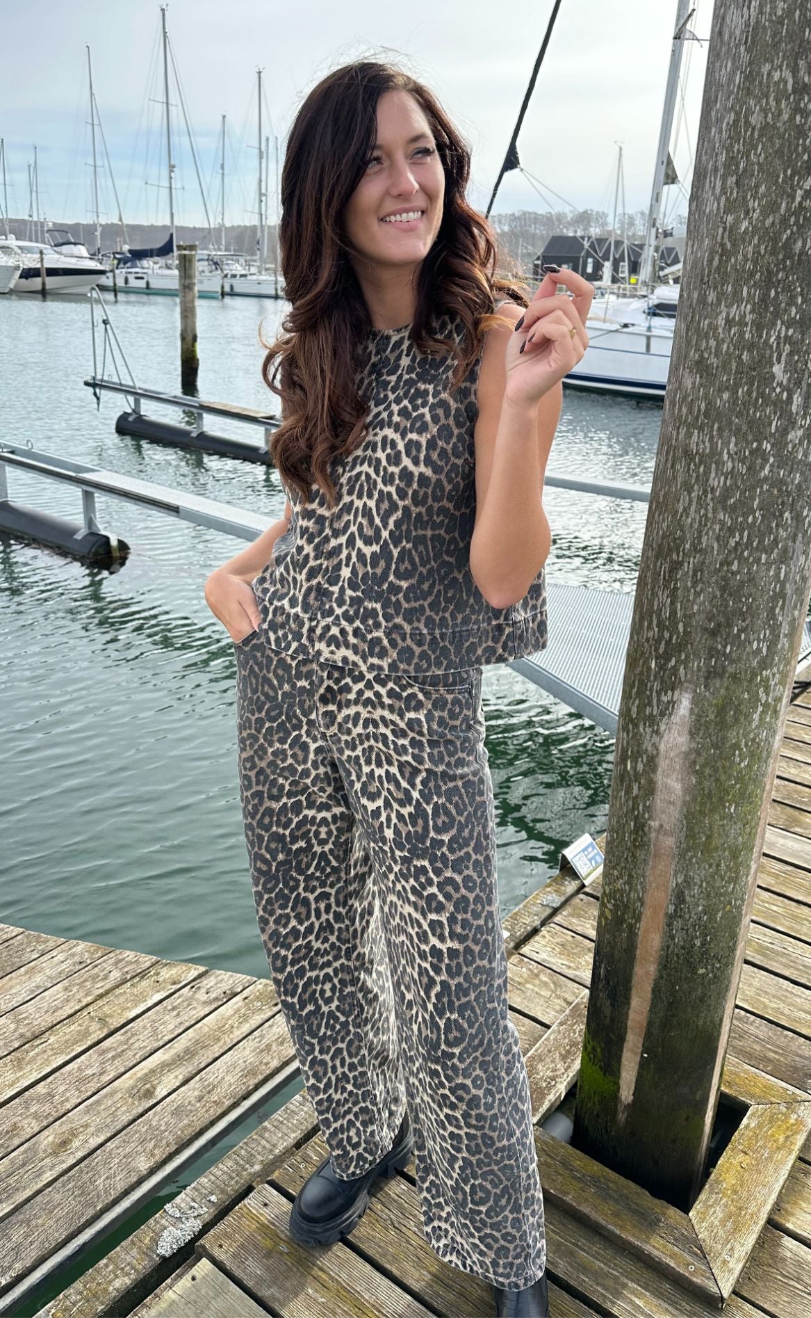 MbyM Bukser - Cadian-M - Leopard Mist