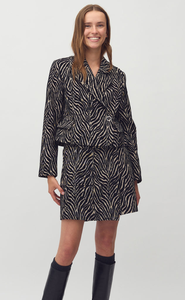 MbyM Jakke - Iva-M - Zebra Sugar Black