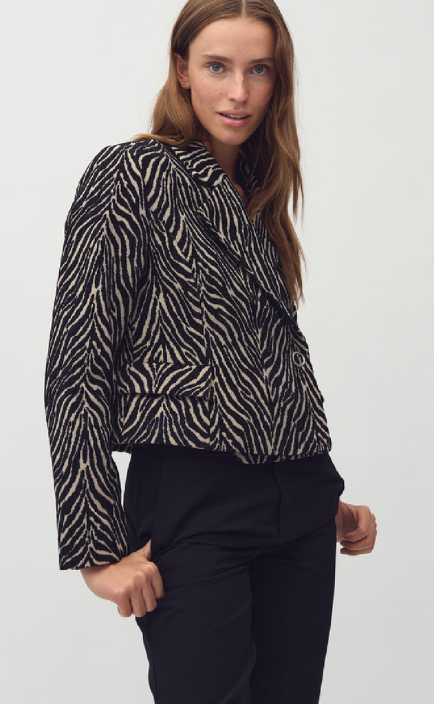 MbyM Jakke - Iva-M - Zebra Sugar Black