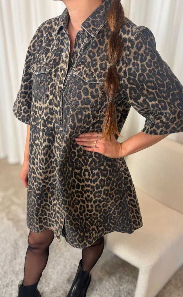 MbyM Kjole - Mira-M - Leopard Mist