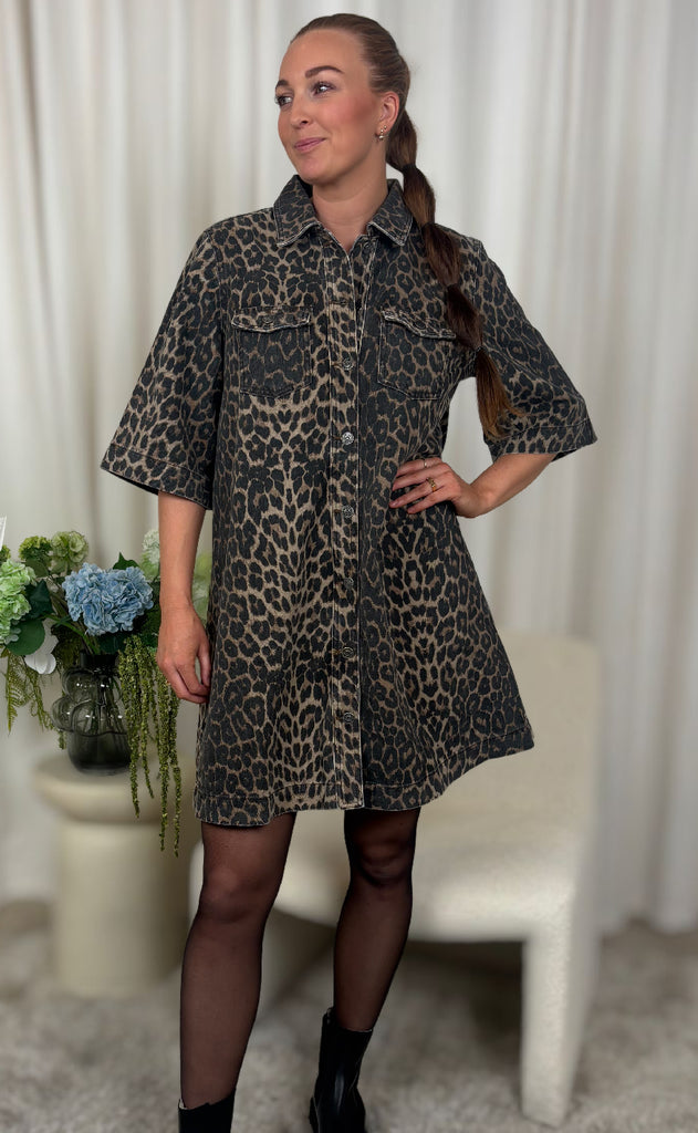 MbyM Kjole - Mira-M - Leopard Mist