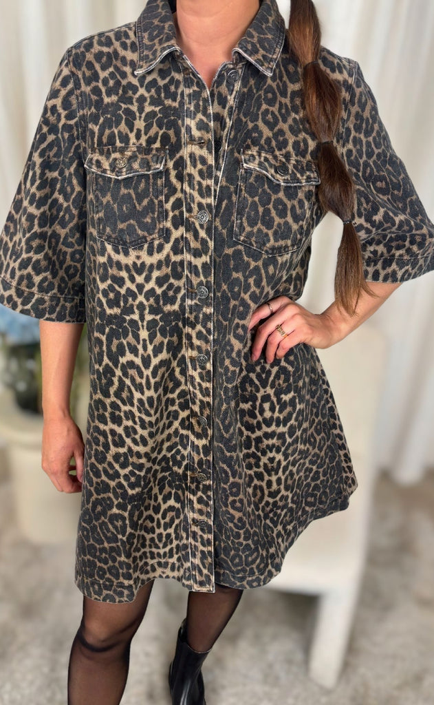 MbyM Kjole - Mira-M - Leopard Mist