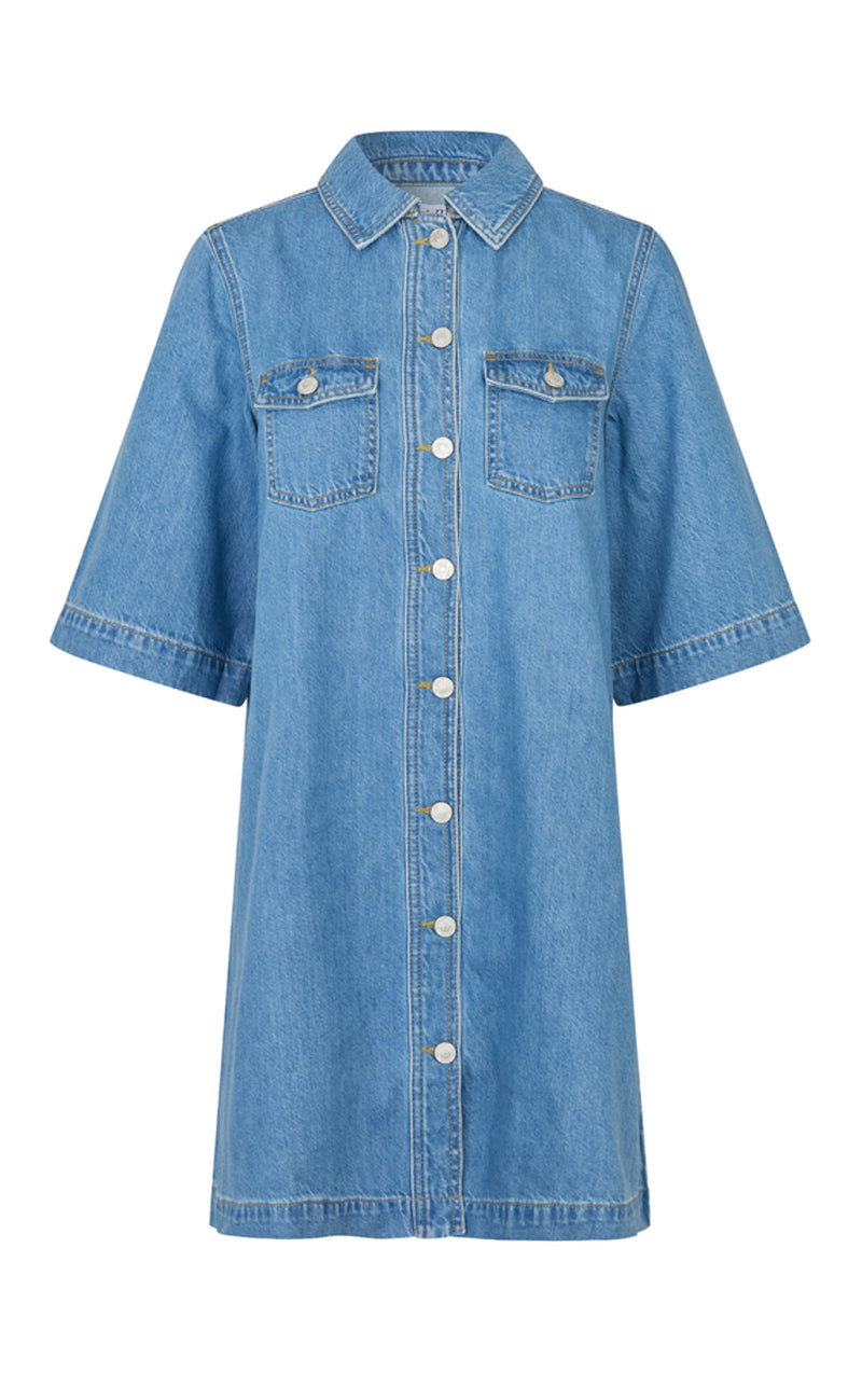 MbyM Kjole - Mira-M - Vintage Blue
