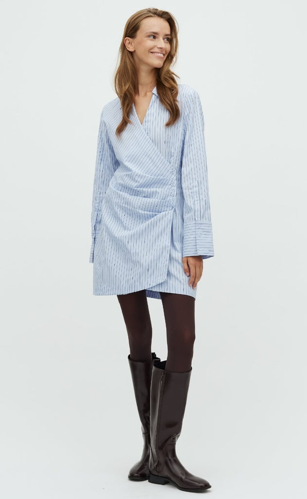 MbyM Kjole - Saffira-M - Blue Navy Stripe