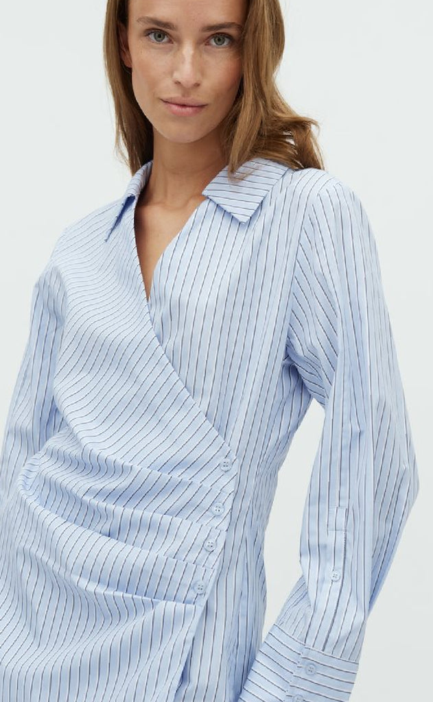 MbyM Kjole - Saffira-M - Blue Navy Stripe