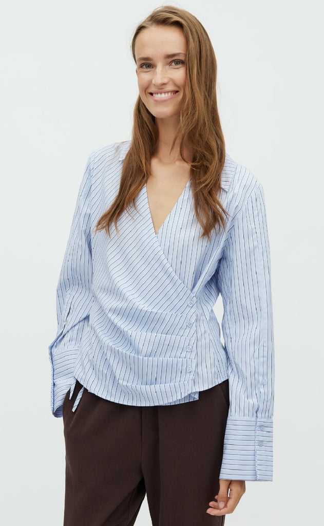 MbyM Skjorte - Gerri-M - Blue Navy Stripe