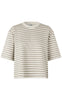 MbyM T-shirt - Emrys-M - Island Fossil Sugar Stripe