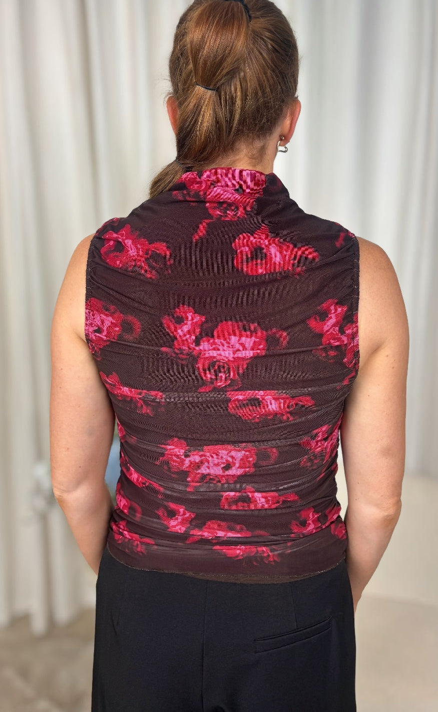 MbyM Top - Marceline-M - Dark Florella Print