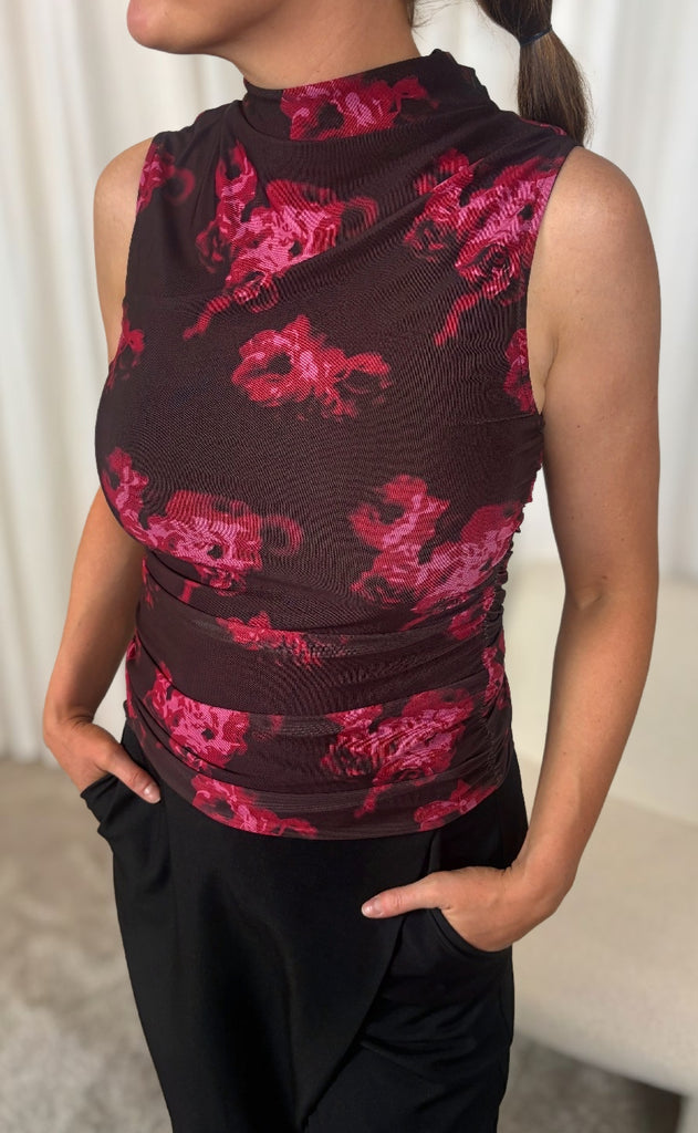 MbyM Top - Marceline-M - Dark Florella Print