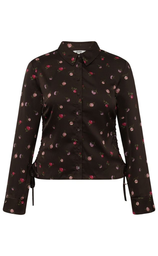 Mbym Bluse - Nura-M - Dark Evaline Print