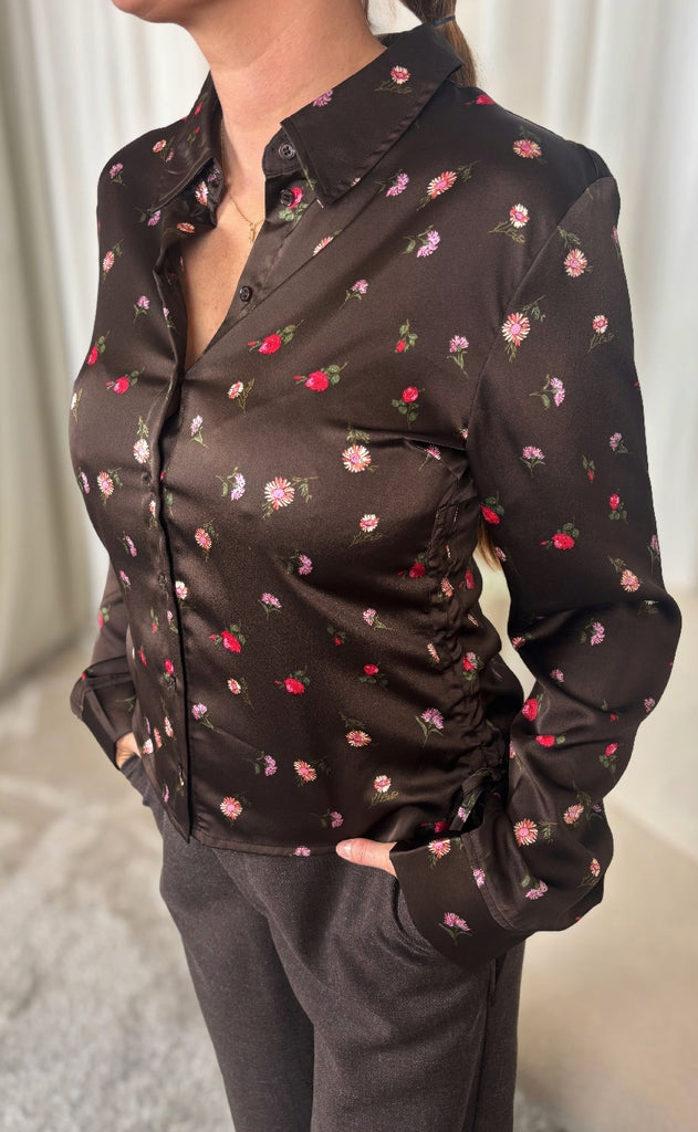 Mbym Bluse - Nura-M - Dark Evaline Print