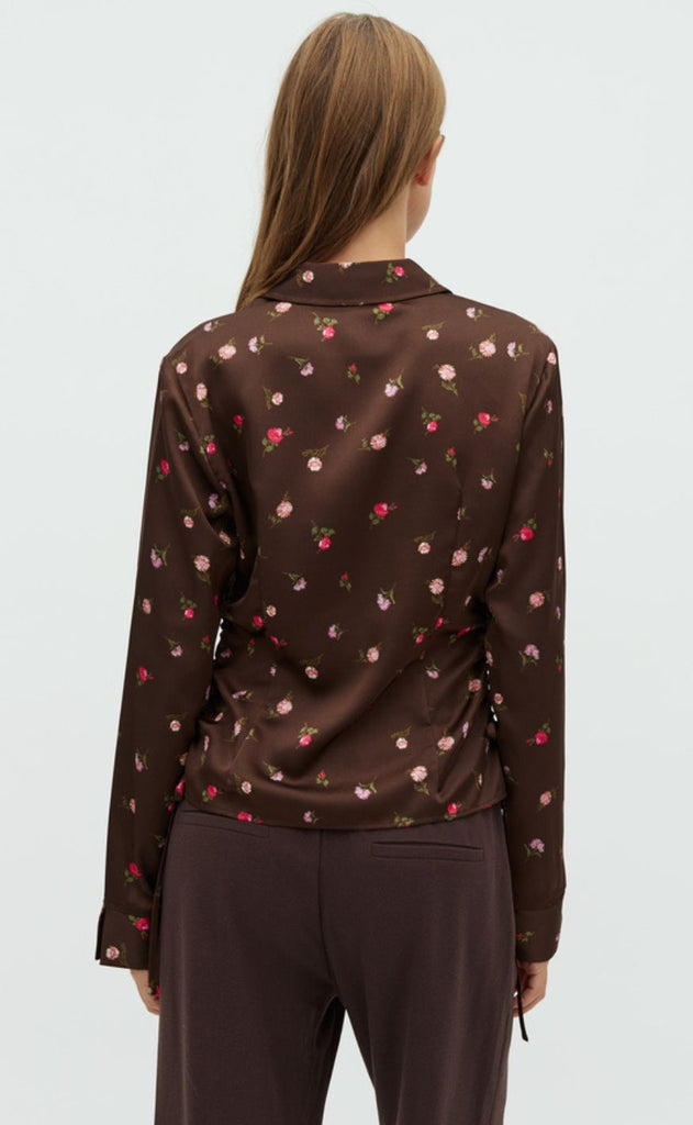 Mbym Bluse - Nura-M - Dark Evaline Print