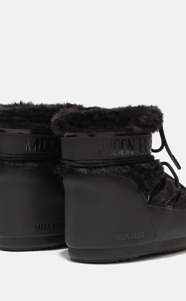 Moon Boot Støvler - Icon Low Faux Fur - Black