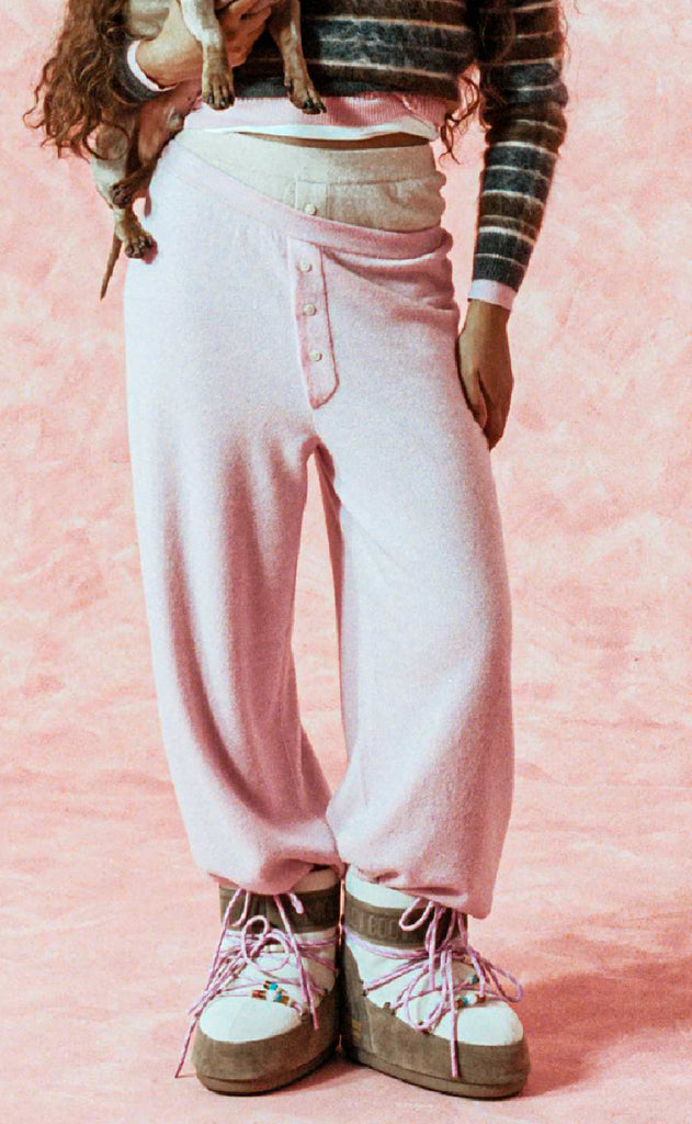 Moon Boot Støvler - MB x Gir Low - Grey/Rose