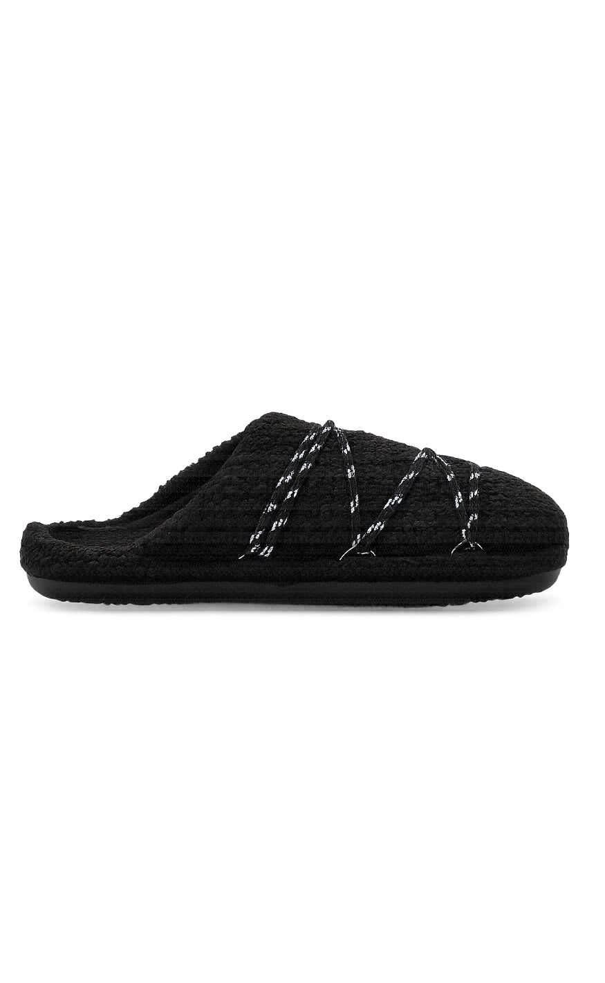 Moon Boots Slippers - Teddy - Black