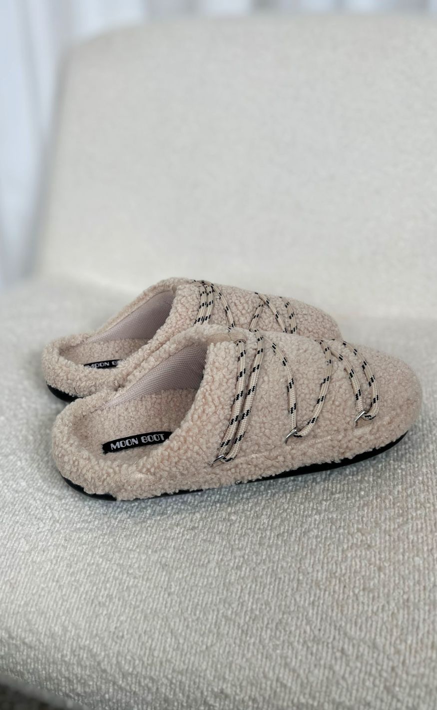 Moon Boots Slippers - Teddy - Sand